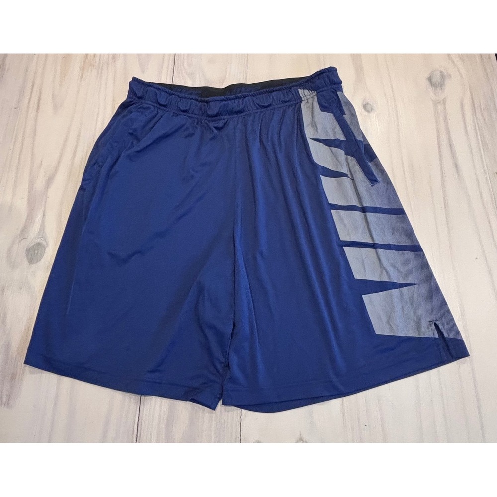 Nike Mens Dri-FIT Training Basketball Shorts Blue Gray 2XL 834465-429